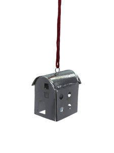 Nouveau DESIGN en métal SANTA forme noël suspendus ornement flocon de neige conception fer nickel décoration de noël - Product Image 4