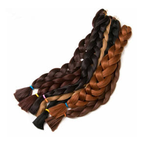 Extensiones de Cabello Trenzado Africano al por Mayor, Cabello Trenzado Jumbo, Extensiones a Granel de 165 g y 82 Pulgadas, Color Sólido, <span class=keywords><strong>Trenzas</strong></span> Ultra Premium - Product Image 2