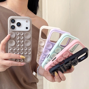 Coque de téléphone à ventouse pour iPhone 17 Pro Max 13 14, coque arrière en silicone anti-stress Pop <span class=keywords><strong>It</strong></span> Fidget 17 Air 15 16 Pro Max - Product Image 5