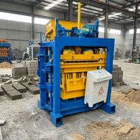 Machine à fabriquer des blocs de pavés QT4-40, équipement hydraulique portable manuel pour briques creuses en béton, pour le marché d'Afrique, du Kenya et du Ghana