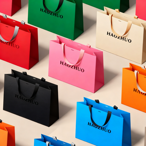 Borsa <span class=keywords><strong>di</strong></span> <span class=keywords><strong>Carta</strong></span> Riciclabile e Biodegradabile per Shopping e Abbigliamento, Confezione Regalo <span class=keywords><strong>di</strong></span> Lusso con Logo Personalizzato per Aziende - Product Image 2