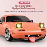 Voiture télécommandée électrique 1/18 édition gyroscope, avec lumières de simulation et fonctions de retournement, jouet RC