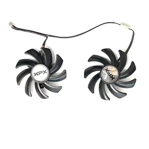 Tout nouveau 2 FAN 4PIN 85MM adapté pour XFX <span class=keywords><strong>R9</strong></span>-280X 390 280 280X 270 <span class=keywords><strong>270X</strong></span> Black Wolf Internet Cafe version carte graphique - Product Image 5