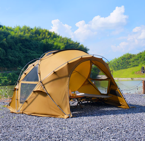 Tente Neptune Outdoor Quatre Saisons, Dôme Sphérique en Nylon Épaissi, Coupe-Vent, Imperméable, Cadre en Aluminium, <span class=keywords><strong>Camping</strong></span> Familial, Une Chambre - Product Image 1