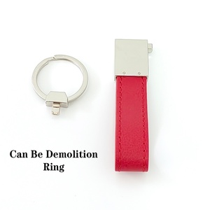Vente en gros de meilleurs souvenirs, cadeaux personnalisés, porte-clés en métal gravé avec logo, porte-clés en cuir véritable coloré personnalisé - Product Image 6