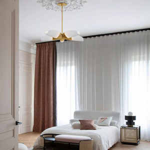 Lustre <span class=keywords><strong>Artemis</strong></span> Home Hotel, lustre de hall, meubles de salon, maximum, or tournesol, antique, mariage, temps, aluminium, LED - Product Image 2