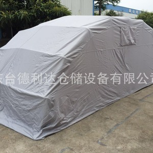Folding Outdoor Parking Shed With PVC Coated Roof Portable Carport For Vehicle Protection - Product Image 2
