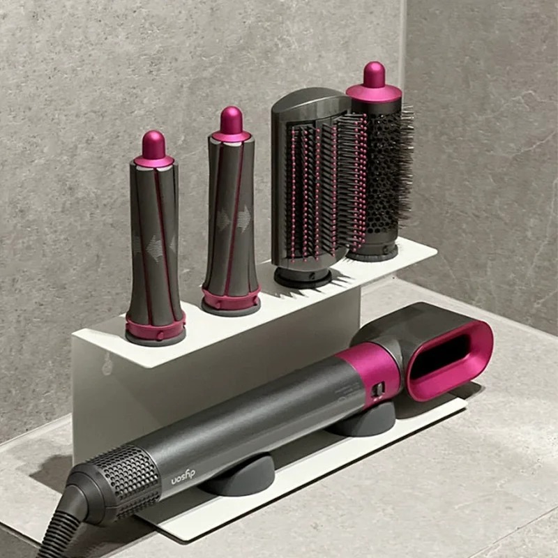 Supporto Da Parete In Acciaio Inox 304 Per Asciugacapelli E Piastre – 65mm Di Diametro – Installazione A Vite O Adesiva - 2