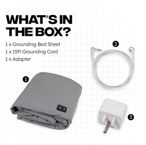 Nối đất giường Linen Vua size10 % sợi bạc & 90% bông sợi nối đất nền tảng tấm - Product Image 4