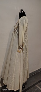 Conjunto de Kurti largo de algodón Anarkali hecho a mano para fiestas, diseño moderno y ligero para mujer. - Product Image 3