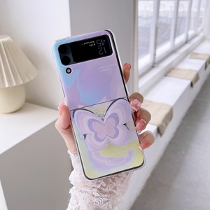 Bracelet de dessin animé de Style populaire pour <span class=keywords><strong>Samsung</strong></span> Z <span class=keywords><strong>Flip</strong></span> 5 4 <span class=keywords><strong>3</strong></span> <span class=keywords><strong>coque</strong></span> de couverture mobile pliante Anti-chute <span class=keywords><strong>coque</strong></span> dure Ultra-mince Fema - Product Image 3