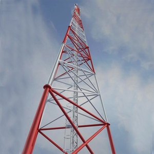 30 40 45 50 <span class=keywords><strong>55</strong></span> 60 metros de tres patas de acero galvanizado Wifi antena autoportante Telecom Tubular Mast 20m torre de antena de <span class=keywords><strong>TV</strong></span> - Product Image 5