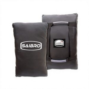 Escudo de Protección Profesional de Cuero Sintético PU y Piel de Vacuno Resistente para Entrenamiento de Artes Marciales Mixtas (MMA), Boxeo, con Logotipo Personalizado Impreso Saibro/OEM - Product Image 2