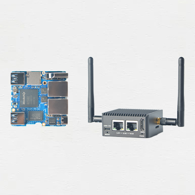 NanoPi R5C Open-Source Development Board 2GB/4GB EMMC MINI LOT Gateway Device with Metal Case RK3568B2 Mini Development Kit