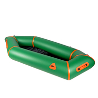 Packraft gonflable léger en TPU personnalisé pour 1 personne, 3,2 kg, avec siège 3-en-1 et kit de réparation pour eaux vives