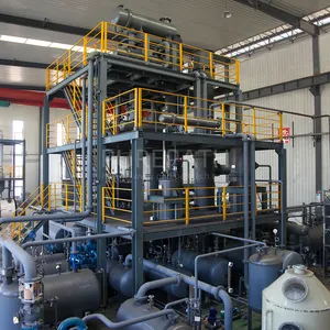 Óleo preto de operação automática completa para nova planta de distilação de óleo de resíduos