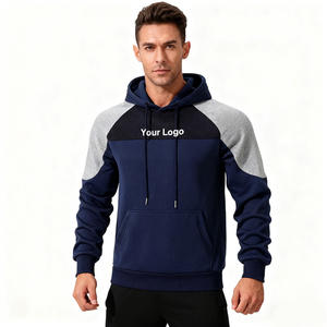 Nueva Sudadera con Capucha para Hombre, Estilo Europeo y Estadounidense, Invierno, 100% Poliéster, Talla Grande, con Cordón Ajustable, Bolsillos Sólidos y Función de Secado Rápido - Product Image 1