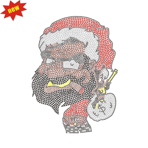 Santa I Can <strong>Explain</strong> Rhinestone Iron on Rhinestone Transfer for Tshirt - Product Image 5