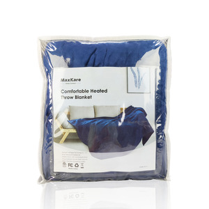 Portable Quilted Sherpa Flannel Fast Heating <b>Throw</b> <b>Blanket</b> with 4 Heating Levels Sample Available - Product Image 5