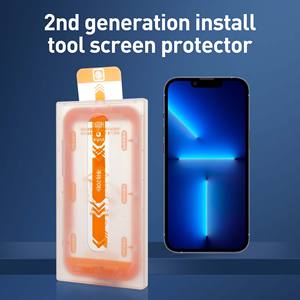 Caja Mágica de vidrio templado 9h para iPhone 11, kit de instalación con aplicación fácil, aplicador, protector de pantalla, descuento - Product Image 5