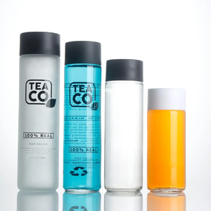 ขวดน้ำแก้ว <span class=keywords><strong>VOSS</strong></span> แบบใสขนาด250มล. 375มล. 500มล. 750มล. กำหนดเองพร้อมฝาพลาสติก - Product Image 5