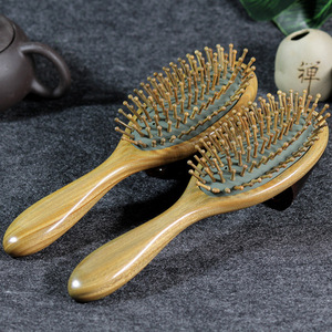 Peigne à coussin d'air en bois de santal 20 cm, brosse à cheveux massante pour le cuir chevelu, pour la population générale - Product Image 4