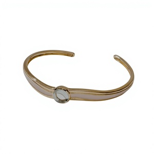 Pulsera Clásica Azul con Detalles de Zafiro, Plata de Ley S925, Chapada en Oro de 14K, Joyería Tailandesa Bella para Mujer, B-2387 OEM ODM - Product Image 1