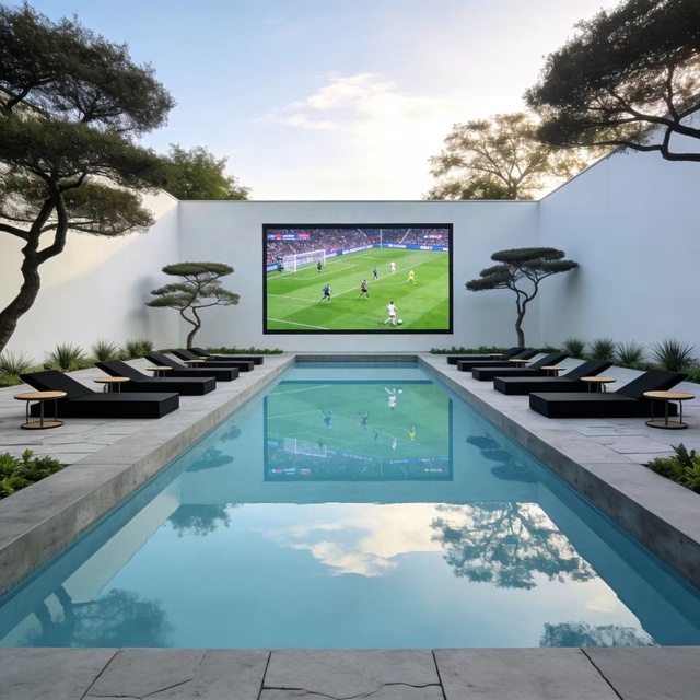 All-In-One Outdoor Led Screen Waterproof Outdoor Led Tv for Swimming Pool