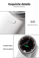 N603 Ventilateur turbo portable rechargeable Mini ventilateur électrique portatif à affichage numérique 5V pour l'extérieur, la voiture, la maison, l'hôtel Cinq options éoliennes