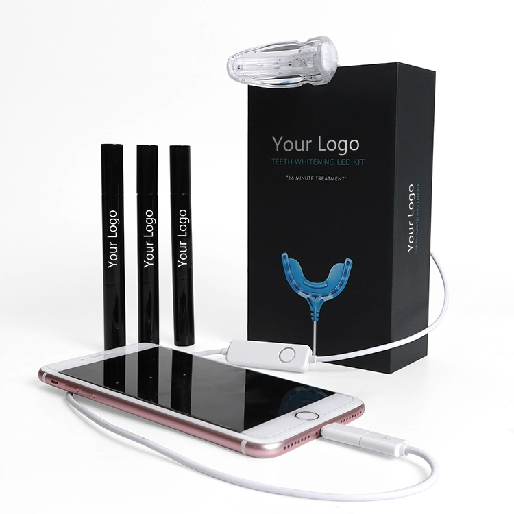 1 lumière pour dents USB avec gels