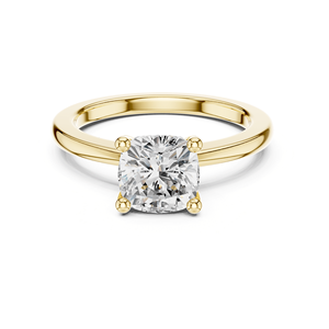 Bague de Fiançailles Classique de Luxe avec Coussin Solitaire en Moissanite et Diamant, Plaqué Argent Sterling 925, pour Mariage, Fête, Anniversaire - Product Image 3