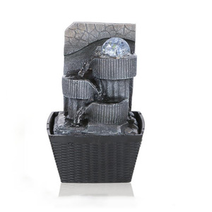 Fuente de Cascada de Resina Impermeable Hecha a Mano para Interiores/Exteriores, Certificación ISO9001 y CE, Opción de Logotipo Personalizado, OEM/ODM Disponible - Product Image 6