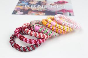 Lazos elásticos coreanos de goma de colores para el cabello, banda elástica para el cabello, accesorios para el cabello para niña de buena calidad, venta al por mayor - Product Image 6