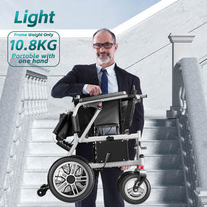 Silla de ruedas eléctrica automática inteligente de lujo portátil ligera con batería de litio para discapacitados o ancianos - Product Image 4