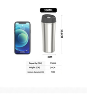 Bouteilles d'eau isothermes sous vide en acier inoxydable 304 à double paroi de 350 ml, écologiques, avec logo personnalisé, pour le sport et la remise des diplômes