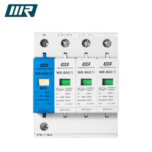 Nhà Sản Xuất SPD 4 Cực Thiết Bị Chống Sét Tăng Sấm Sét 3P + NPE 60kA Sét Arrester - Product Image 3