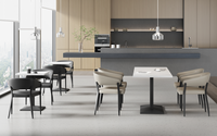 Ensemble table et chaises de salle à manger, vente en gros en usine, mobilier de salle à manger commercial personnalisé pour hôtels, restaurants, projets FF&E