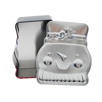 Boîte en fer blanc personnalisée recyclable en forme de bonhomme de neige pour Noël, de qualité alimentaire, pour biscuits, bonbons et chocolats, cadeau de Noël