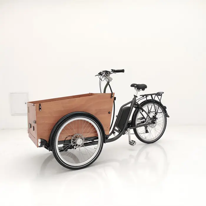 From original manufacture Holland dutch retro electric cargo bike