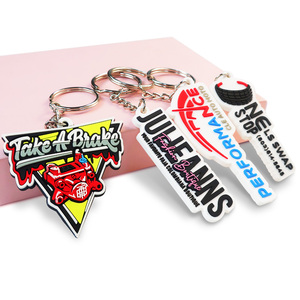 Bán Buôn Tùy Chỉnh 2D/3D Mềm Cao Su Móc Chìa Khóa Silicone Keyring Nhựa PVC Móc Chìa Khóa Chủ Chuỗi Cá Nhân Biểu Tượng Thời Trang Móc Khóa - Product Image 4