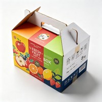 Biologisch afbreekbare, recyclebare exportkwaliteit bananendoos met aangepaste logo-druk, kartonnen doos voor bananen