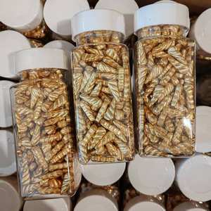 Venta directa de fábrica Cuerno de <span class=keywords><strong>unicornio</strong></span> dorado <span class=keywords><strong>Pastel</strong></span> de caramelo Sprinkles Postre de Navidad Azúcar Perla Frijol Comestibles Ingredientes de panadería - Product Image 1