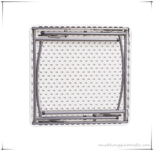 Mesa Plegable Cuadrada de Plástico de 86 cm (3 pies) para Eventos al Aire Libre, Hotel, Banquete, Jardín, Comedor, Mesa de Dominó - Product Image 5