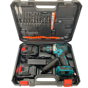 20V Rechargeable Lithium Battery Portable Brushless Impact Drill <b>Kits</b> 13mm 120N.m Set - Product Image 3