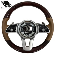 Volant en bois brun pour Mercedes Benz W176 W177 W245 W246 W247 W202 W203 W204 W205 W211 W212 W213 W463 G63 E63 AMG C218
