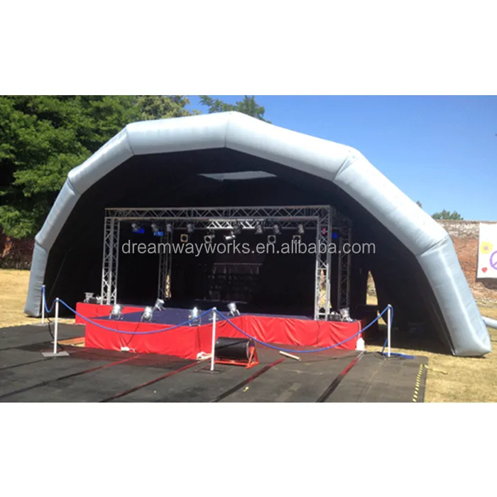 2023 grande tenda de palco inflável, cobertura de palco ao ar livre para o evento