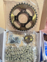 Juego de Piñones y Coronas de Cadena de Alta Calidad Personalizados CQHZJ, Rodillo de Transmisión para Motocicleta XR250 Zanella Zb110cc