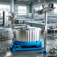 Déshydrateur à fréquence variable à connexion directe de grande capacité 800 kg, essoreuse pour les usines textiles, de teinture, de jeans et de lavage