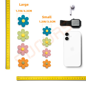 קטן חמודי שרף צמח מגנטים חזק עיצוב פרח מצחיק מקרר קרבורד מטבח מחיק מתנה רעיון - Product Image 6