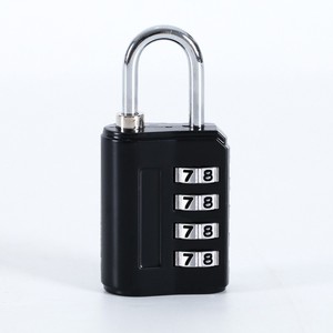 Combination <b>Padlock</b> 4 Digit Zinc Alloy Resettable Lock For Luggage Cabinet Backpack Locker Door Toolbox Travel Use - Product Image 3